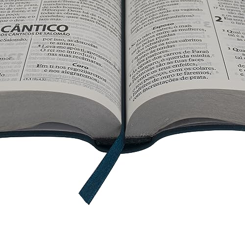 Bíblia Sagrada ARA, Letra Gigante — Capa Couro Sintético Azul