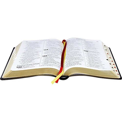 Bíblia Sagrada ARA, Letra Gigante, com Índice — Capa Couro Sintético Preta