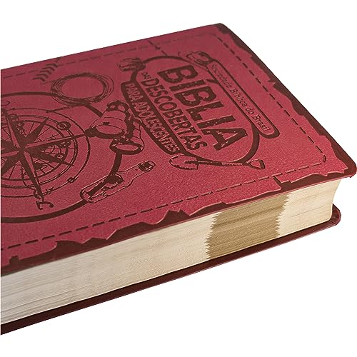 Bíblia das Descobertas para Adolescentes NTLH, Letra Regular, com Mapa — Capa Couro Sintético Rosa