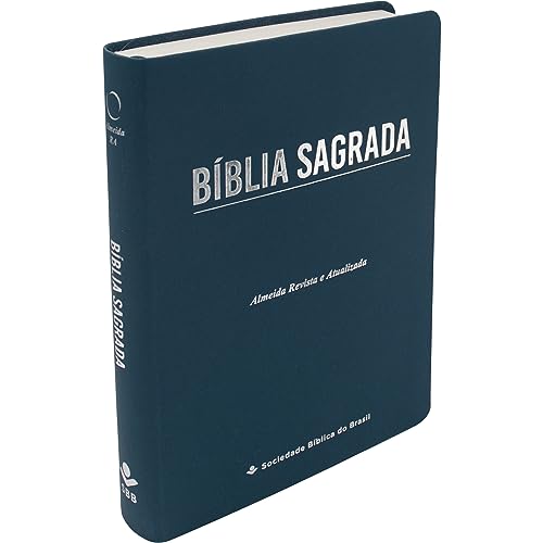 Bíblia Sagrada ARA, Letra Gigante — Capa Couro Sintético Azul