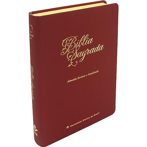 Bíblia Sagrada ARA para Mulher, Letra Gigante — Capa Couro Sintético Vermelha