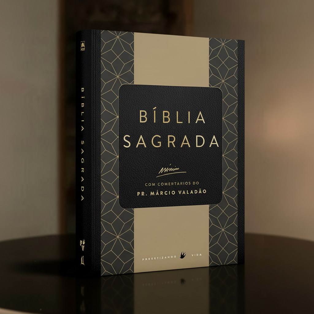 Bíblia Sagrada NVI — Comentários Pr. Márcio Valadão (Premium Preta)